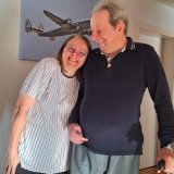 Depuis son AVC en 2018, Pascal Fournier - ici avec sa femme Lydia - souffre d'aphasie, un trouble du langage qui affecte sa capacité à s'exprimer